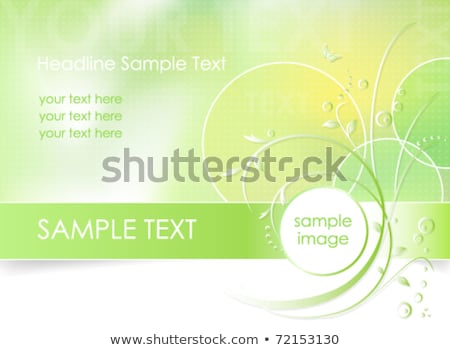 Stockfoto: Vector Illustration On A Spring Nature Theme With Beautiful Colorful Flower On Blue Background Flor