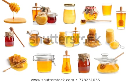 Сток-фото: Jars With Different Kinds Of Fresh Organic Honey