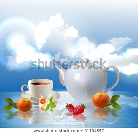 Stock foto: Organic Food Labels And Elements Set For Food And Drink Restaurants And Organic Products Vector Il