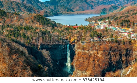 Сток-фото: Kegon Falls And Chuzenji Lake Nikko Japan