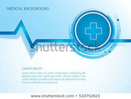 [[stock_photo]]: Blue Medical Background With Heartbeat Line Design