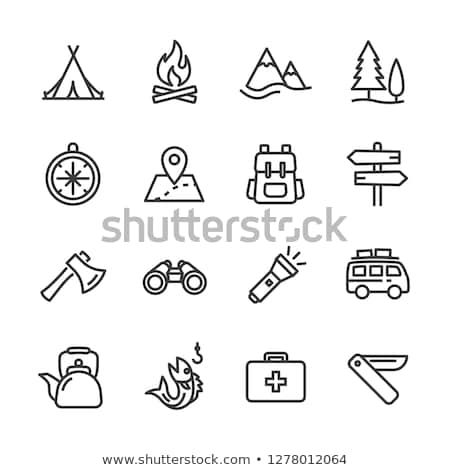 Сток-фото: Camping Icons