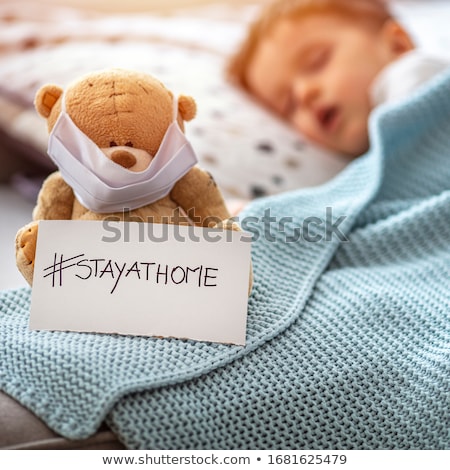 Stock fotó: Baby Clothing And Teddy Bear In Window
