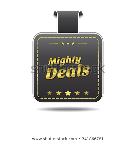 Stockfoto: Mighty Deals Golden Vector Icon Design