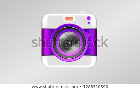 [[stock_photo]]: Video Camera Purple Vector Icon Design