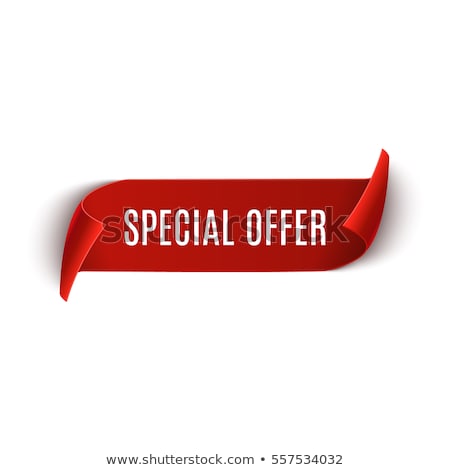 Stock photo: Special Offer Red Sticky Notes Vector Icon Design