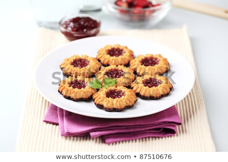 Stock photo: Jam Spritz Cookies