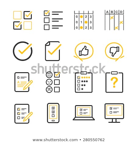 ストックフォト: Faq Yellow Vector Icon Design