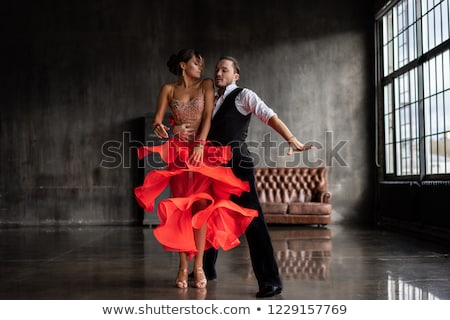 Stok fotoğraf: Couple Dancing Tango