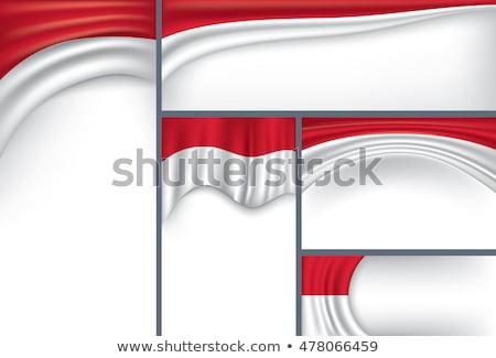 Foto stock: Independence Day Indonesia Set Of Templates Brochures Flyers For Your Design In National Flag Col