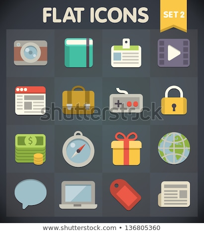 Stok fotoğraf: Flat Icon Set Paper 2