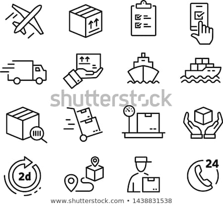 Stok fotoğraf: Container Ship Icon