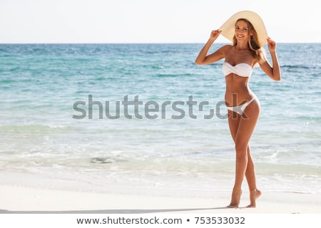 Foto stock: Beach Bikini Woman