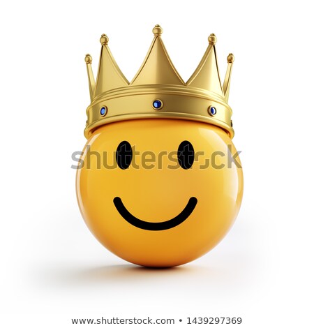 Foto d'archivio: Smiley Golden Crown