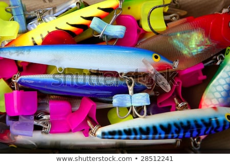 [[stock_photo]]: Oîte · de · leurres · de · poisson · d'eau · salée · de · pêche · colorée