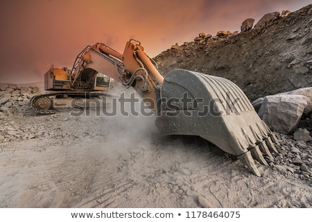 Foto stock: Large Excavator Working