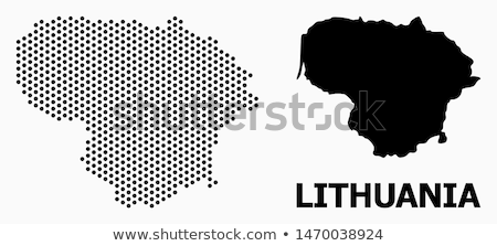 Stockfoto: Map Of Lithuania