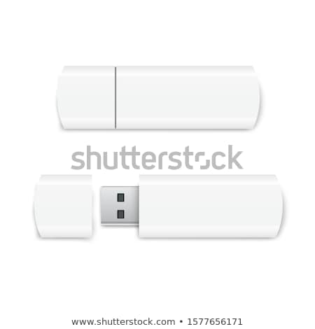 Usb Flash Drive Isolated On White Foto stock © iunewind