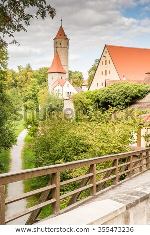 Medieval Watch Tower In Dinkelsbuehl Zdjęcia stock © manfredxy