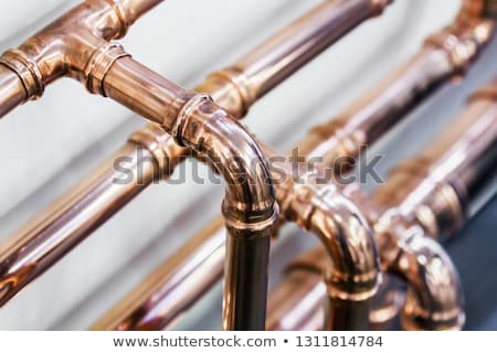 Stockfoto: Working Tools Plumbing Pipes And Faucets