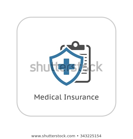 Stok fotoğraf: Life Insurance And Medical Services Icon