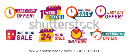 Foto stock: Number Of Days Left Badge For Sale Or Promotion Sale Label - St