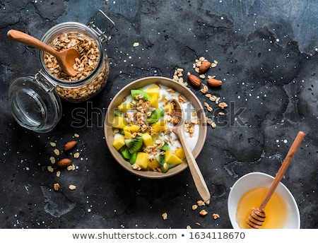 Stock photo: Tropical Fruit Breakfast Homemade Granola Yogurt Healthy