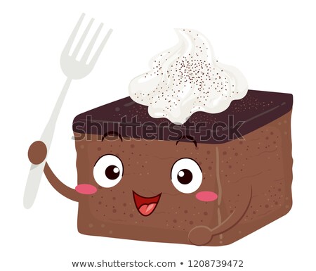 Сток-фото: Mascot English Ginger Bread Cake Illustration