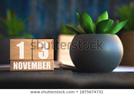 Foto stock: Cubes Calendar 13th November