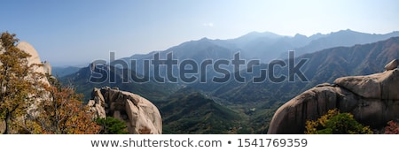 Foto stock: Ulsanbawi Rock In Seoraksan National Park South Korea