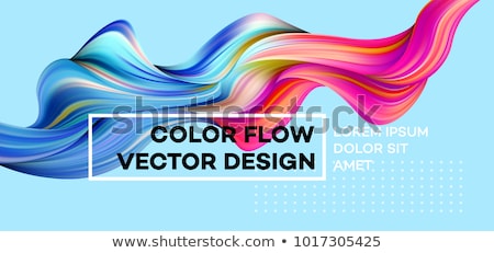 Zdjęcia stock: Abstract Modern Rainbow Color Wave Pattern