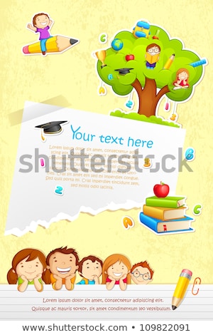 Back To School Little Schoolkids Vector Illustration Imagine de stoc © stockshoppe