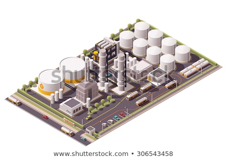 Chemical Plant Isometric 3d Element Zdjęcia stock © tele52