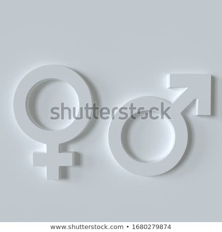 ストックフォト: Gender Symbols Of Woman 3d