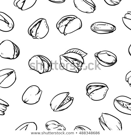 Stock photo: Pistachios Pattern Including Seamless