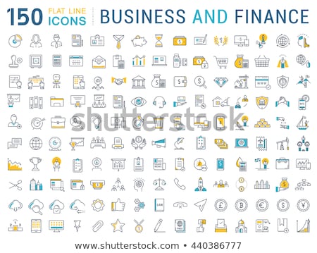 Zdjęcia stock: Set Vector Icons With Elements For Mobile Concepts And Web Apps Business And Marketing Programming