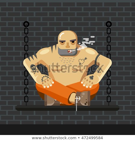 ストックフォト: Prisoner Clothes And Chains