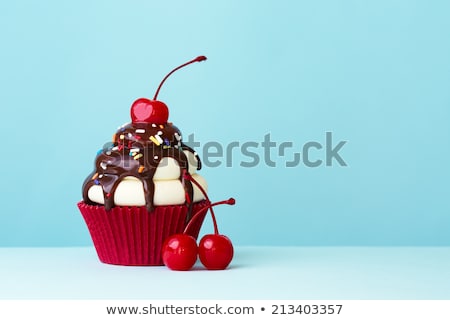 Foto stock: Cupcake With Cherry