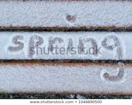 Foto stock: Word Impossible Frozen In The Ice