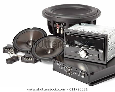 [[stock_photo]]: Modern Car Audio System Isolated