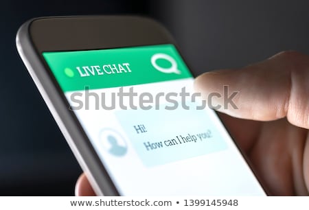 Foto stock: Live Chat Concept