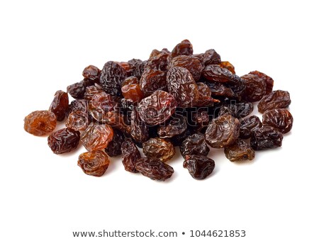 Foto stock: Raisins Isolated