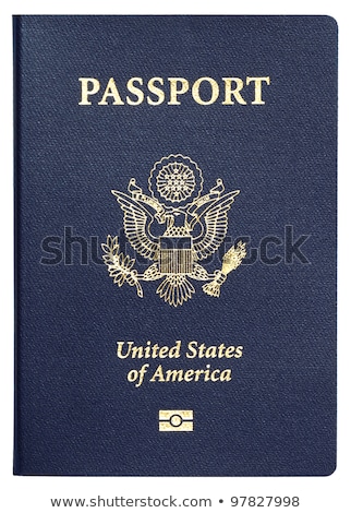 Foto stock: Isolated American Passports