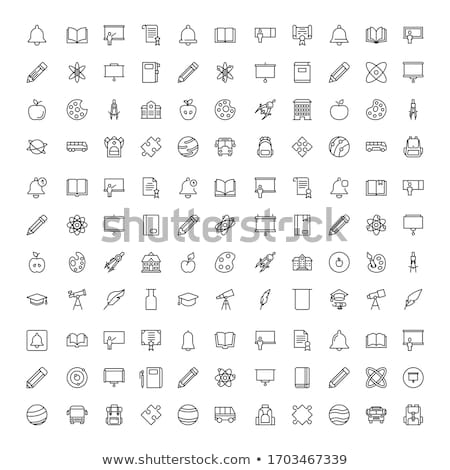 Stock fotó: Flat Icons And Pictograms Set Eps10 Vector Illustration