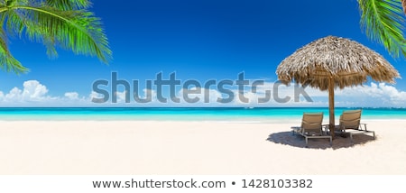 Stock photo: Beach With Two Chairs For Relaxing