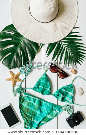 Foto stock: Bikini Girl In Hat