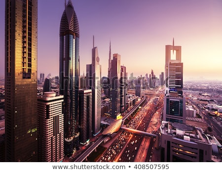 Foto stock: Dubai Downtown East United Arab Emirates Architecture Aerial
