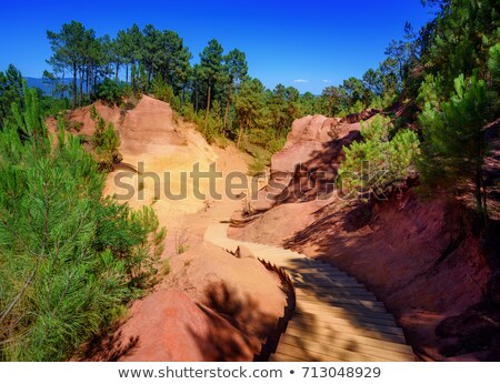 Stock photo: Little Lane In French Roussillon