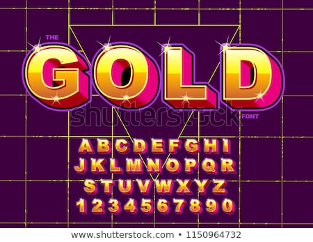 Сток-фото: Stylized Alphabet S In Gold Colors