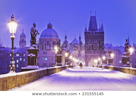 [[stock_photo]]: Charles Bridge In Winter Prague Czech Republic